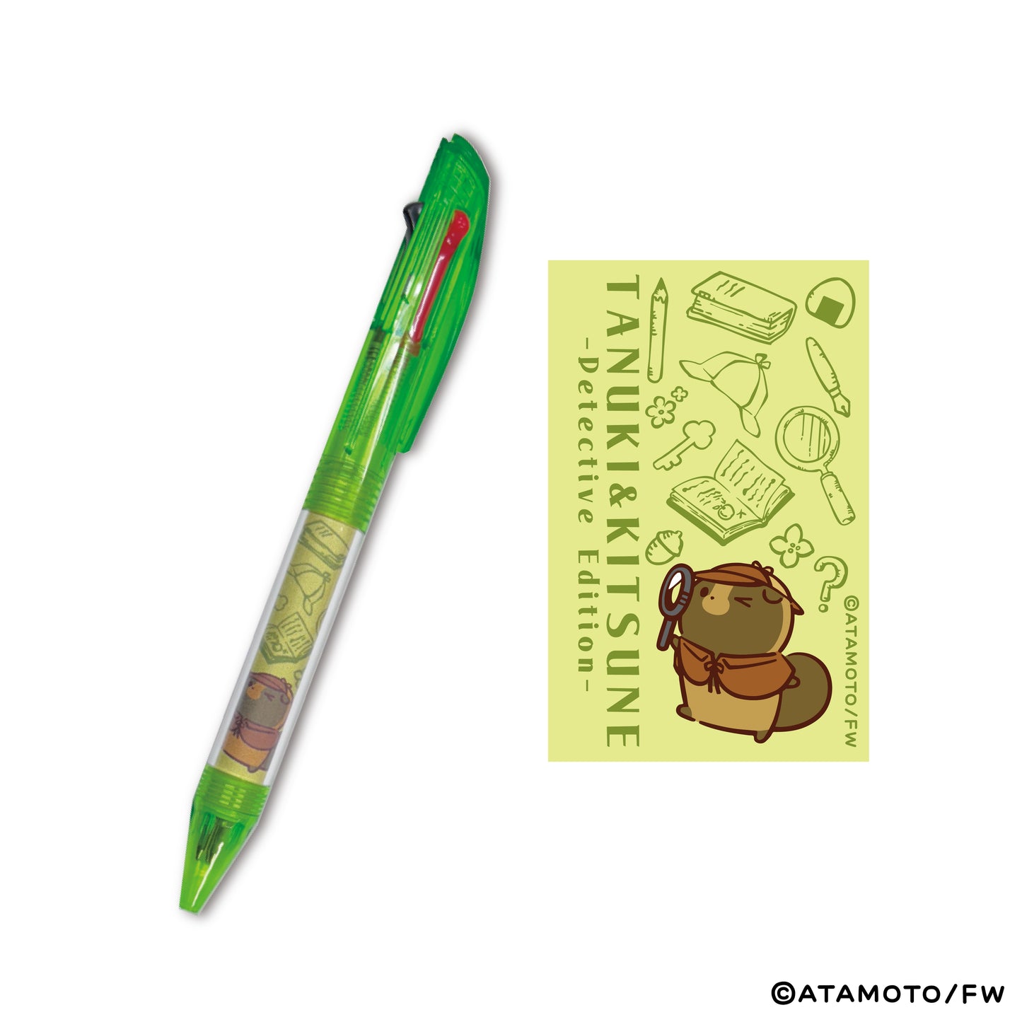 【タヌキとキツネ】ボールペン2種セット