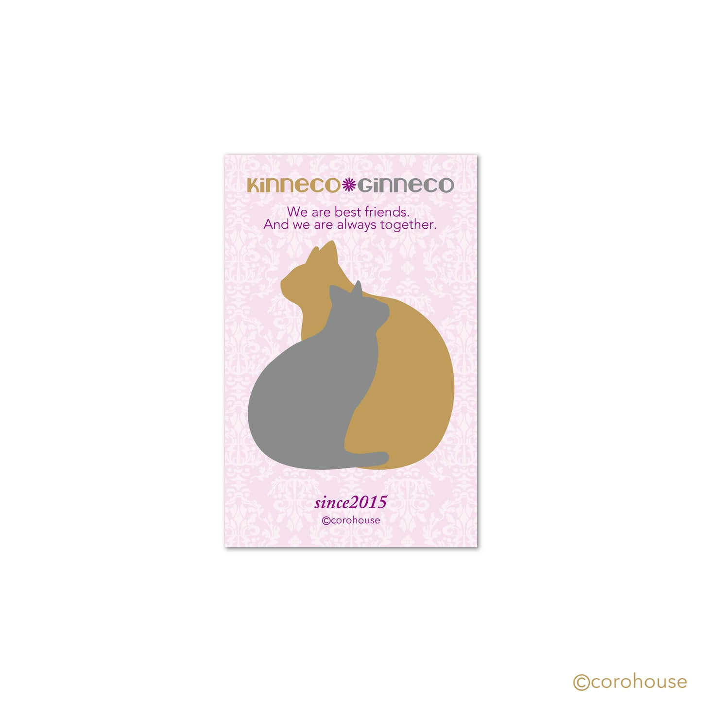 【金猫銀猫】ステッカー