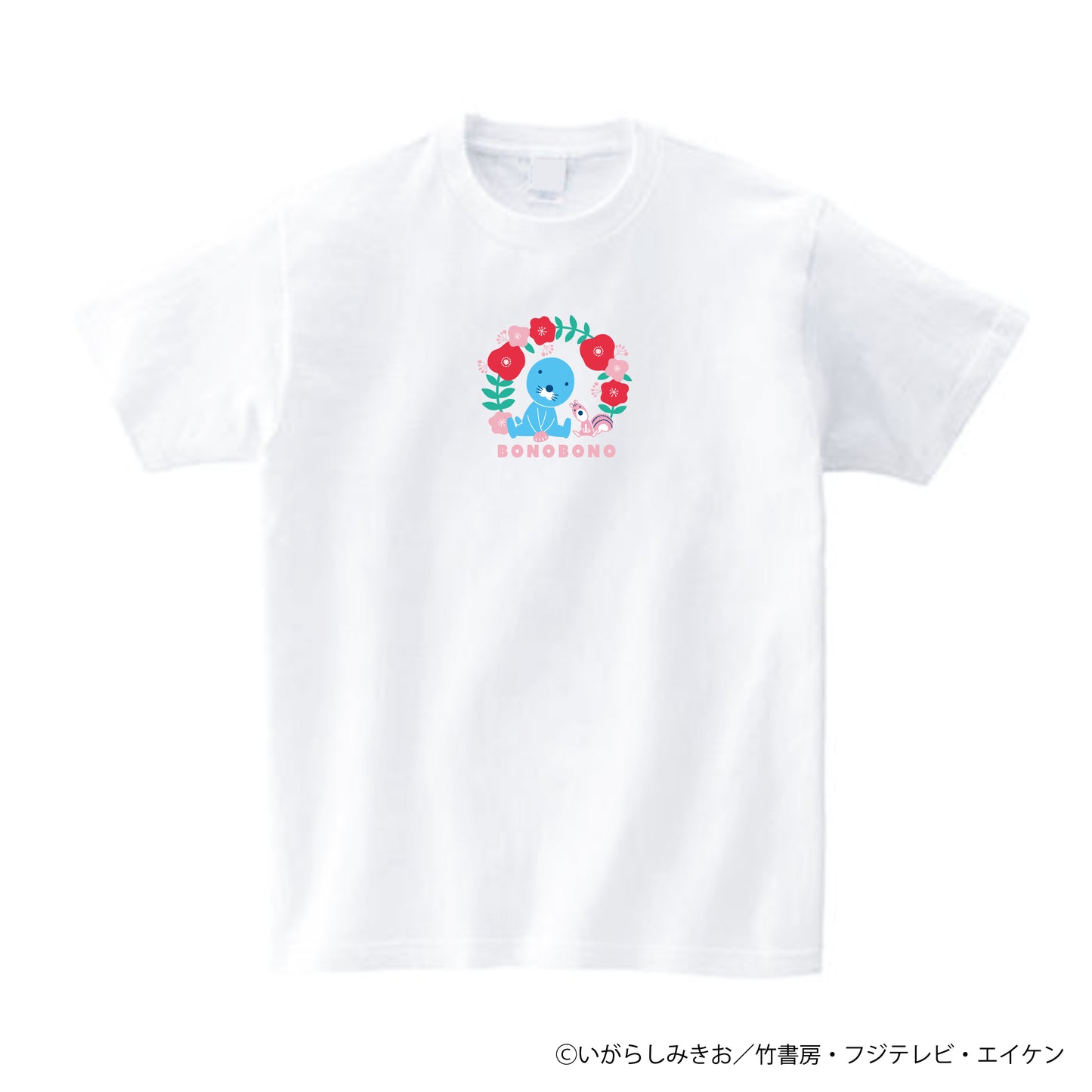 【ぼのぼの】Tシャツ -花柄-