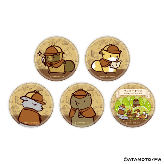 【タヌキとキツネ】缶バッジ（ブラインド商品）