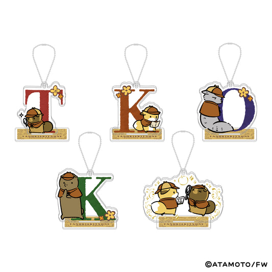 【タヌキとキツネ】アクリルスタンドキーホルダー（ブラインド商品）