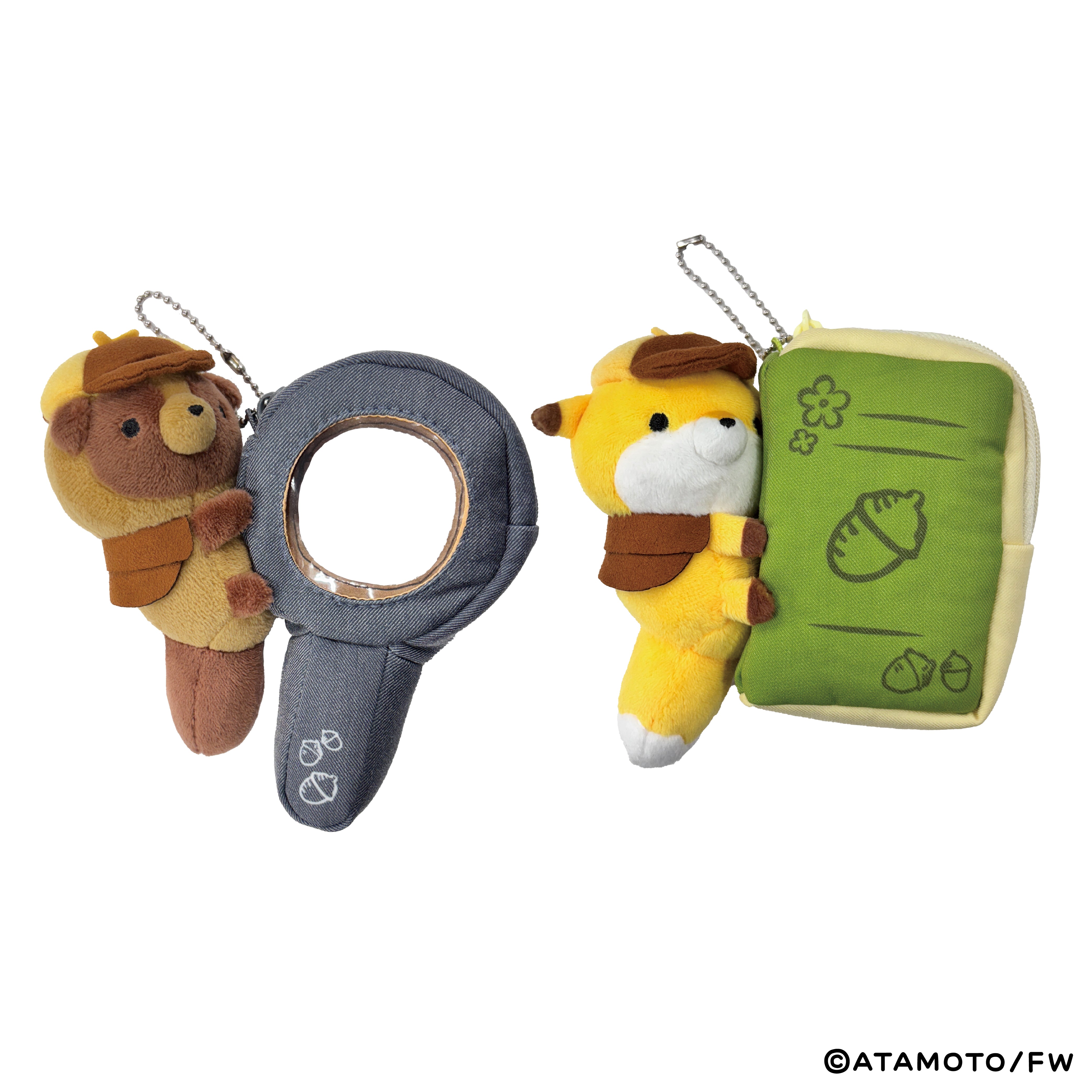 タヌキとキツネ】ポーチキーホルダー – Geeniest ONLINE