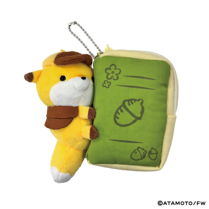 【タヌキとキツネ】ポーチキーホルダー