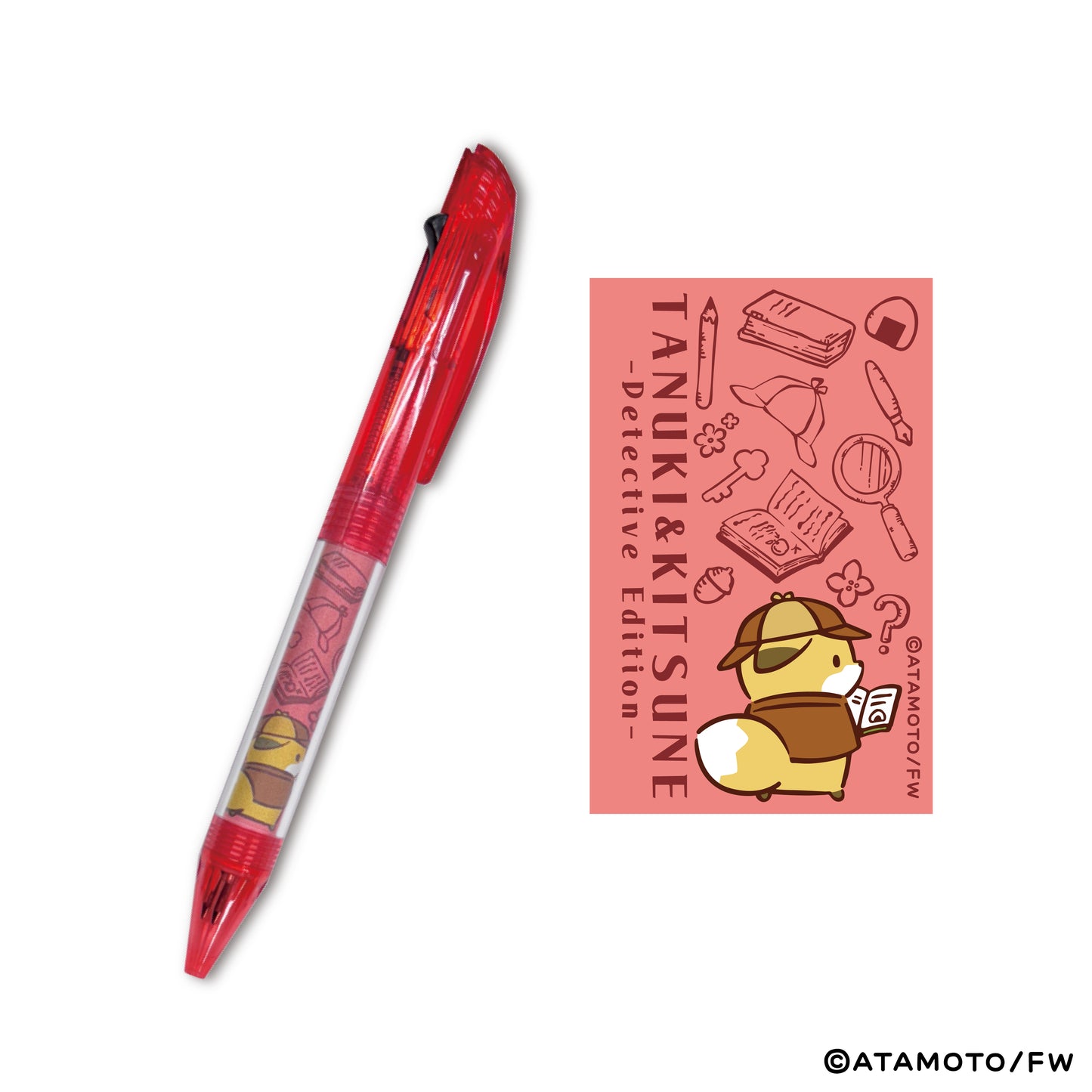 【タヌキとキツネ】ボールペン２種セット