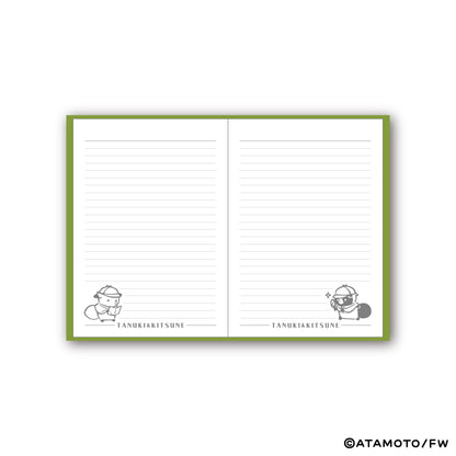 【タヌキとキツネ】A6ノート