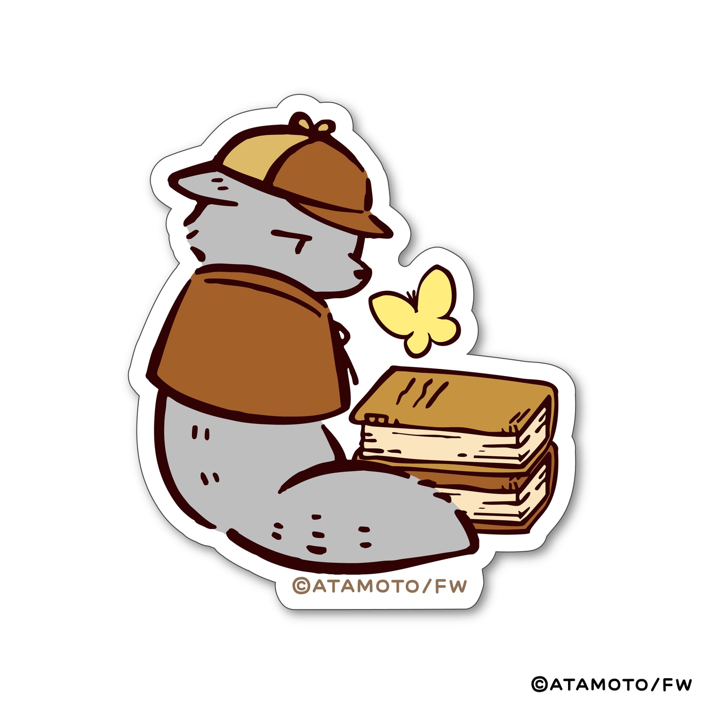 【タヌキとキツネ】ダイカットステッカー