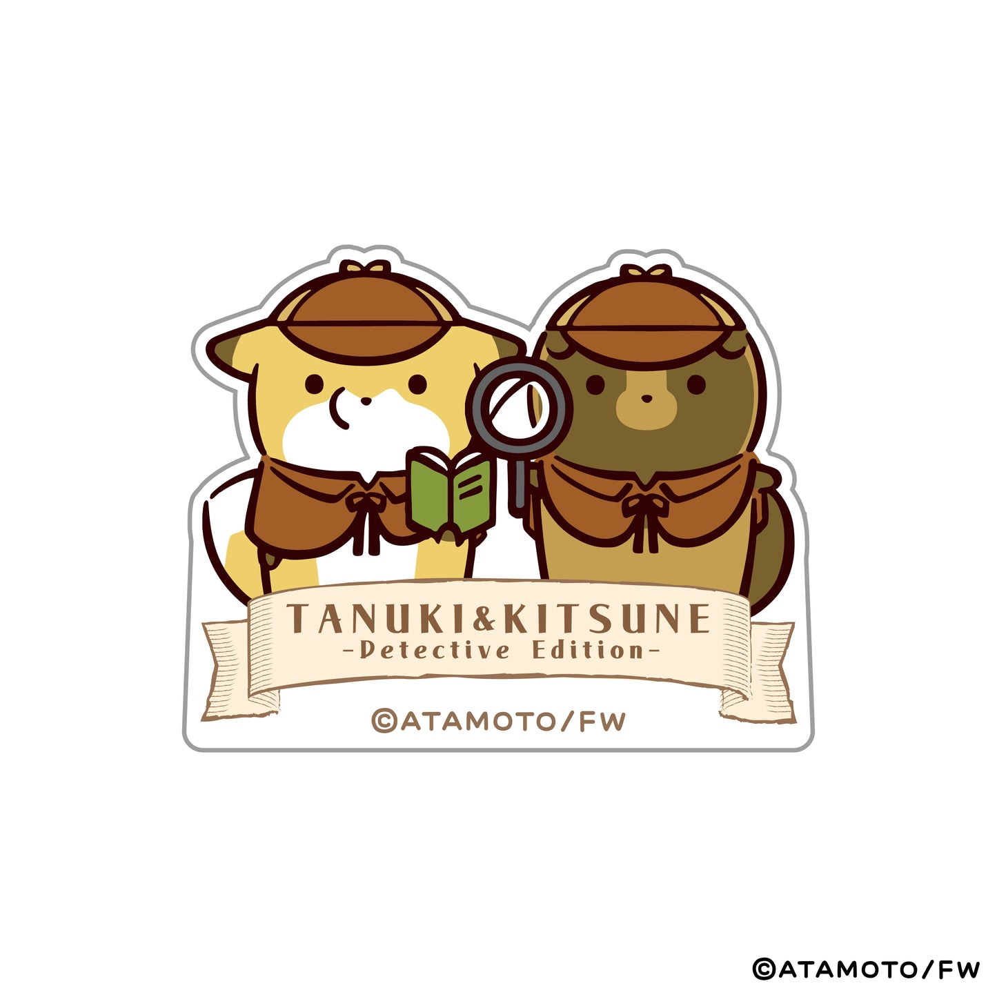 【タヌキとキツネ】アクリルクリップ