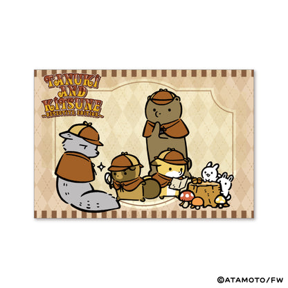 【タヌキとキツネ】ポストカード