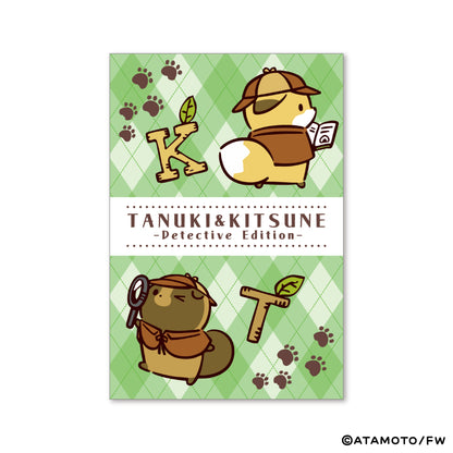 【タヌキとキツネ】ポストカード