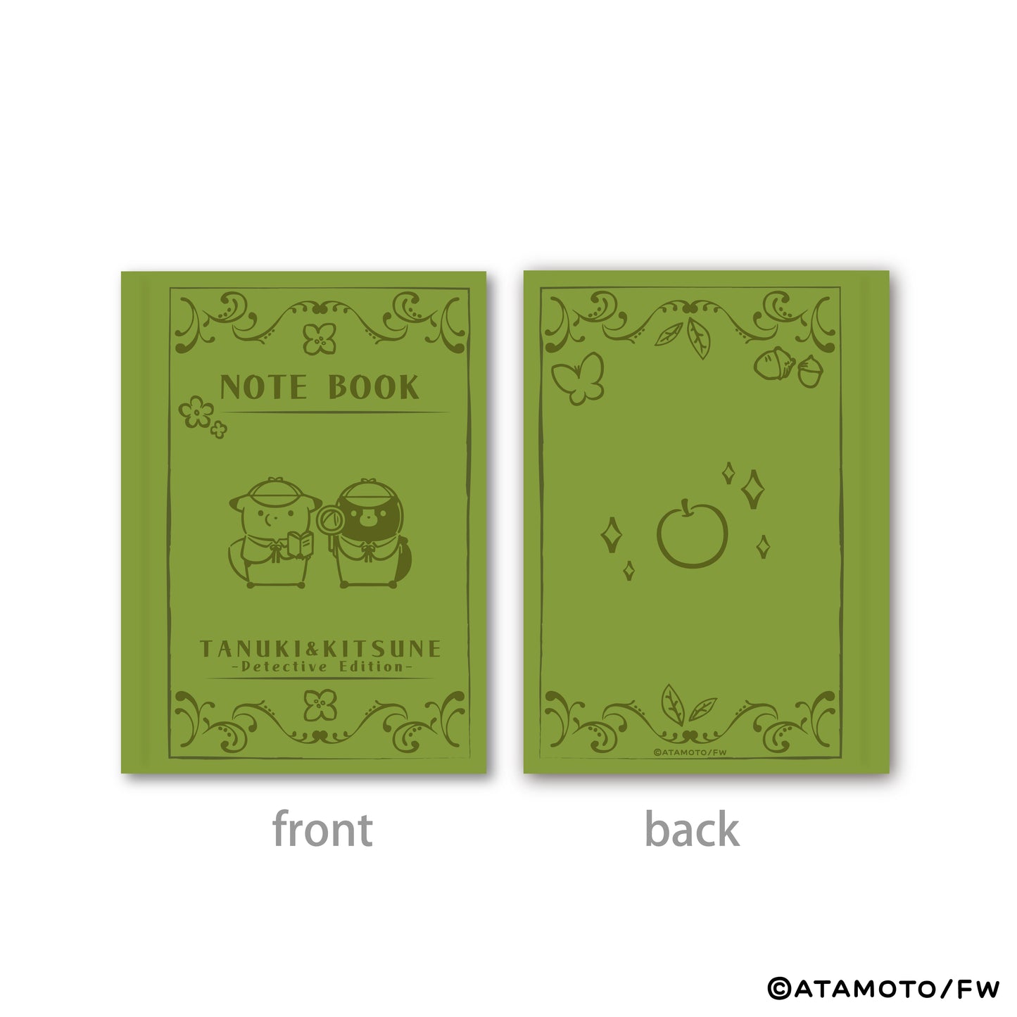 【タヌキとキツネ】A6ノート