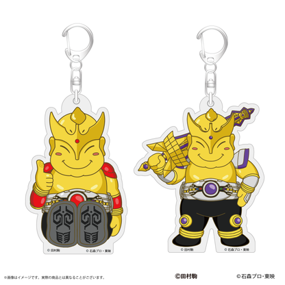 【超クウガ展】仮面ライダークウガxビリケンさん　アクリルキーホルダー(マイティフォーム/タイタンフォーム)